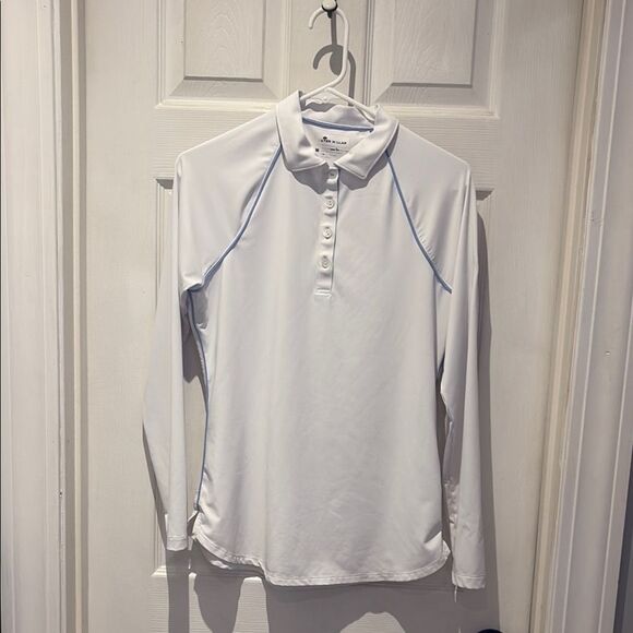 Peter Millar long sleeve collared top SZ medium - Picture 1 of 5